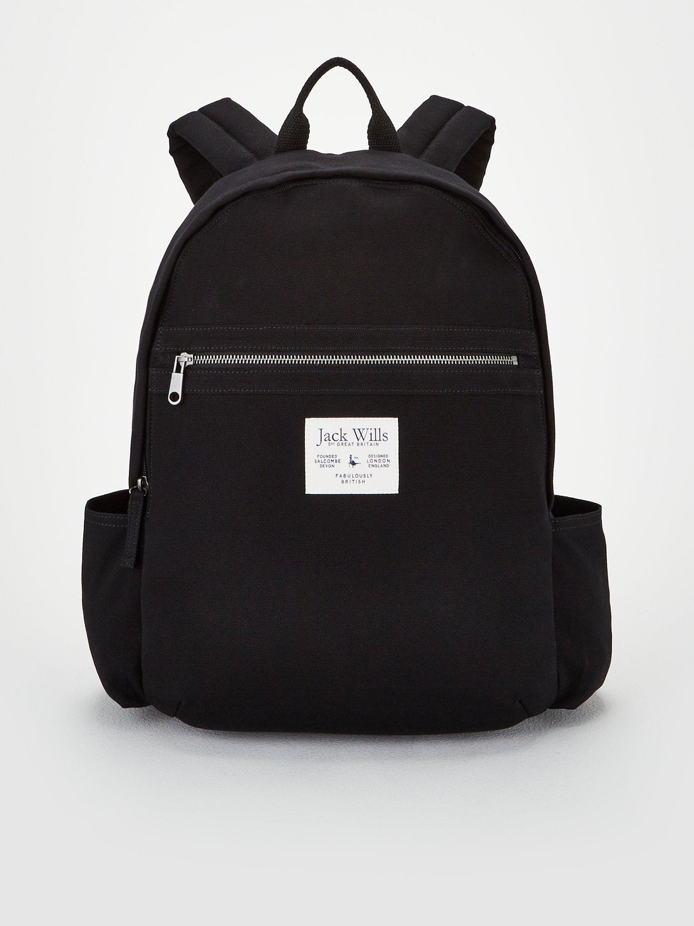 Jack Wills Portbury Backpack Black Very Co Uk