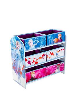 Product photograph of Disney Frozen Kids Bedroom Storage Unit With 6 Bins By Hellohome from very.co.uk