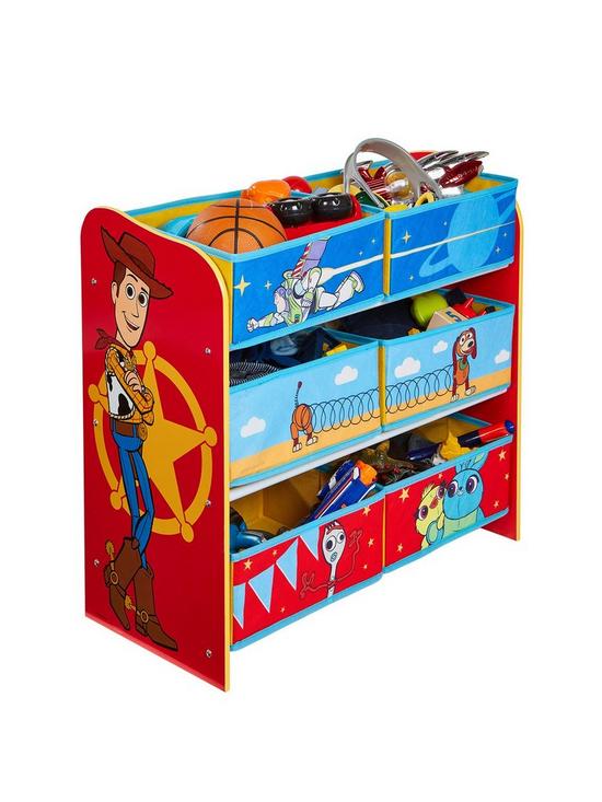 front image of toy-story-kids-bedroom-storage-unit-with-6-bins-by-hellohome