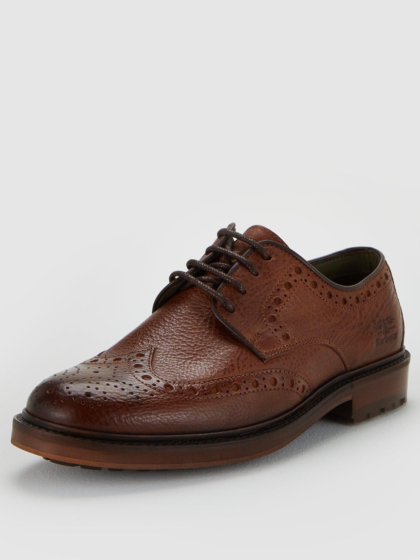 barbour brown brogues