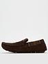  image of barbour-monty-slippers-brown-suede