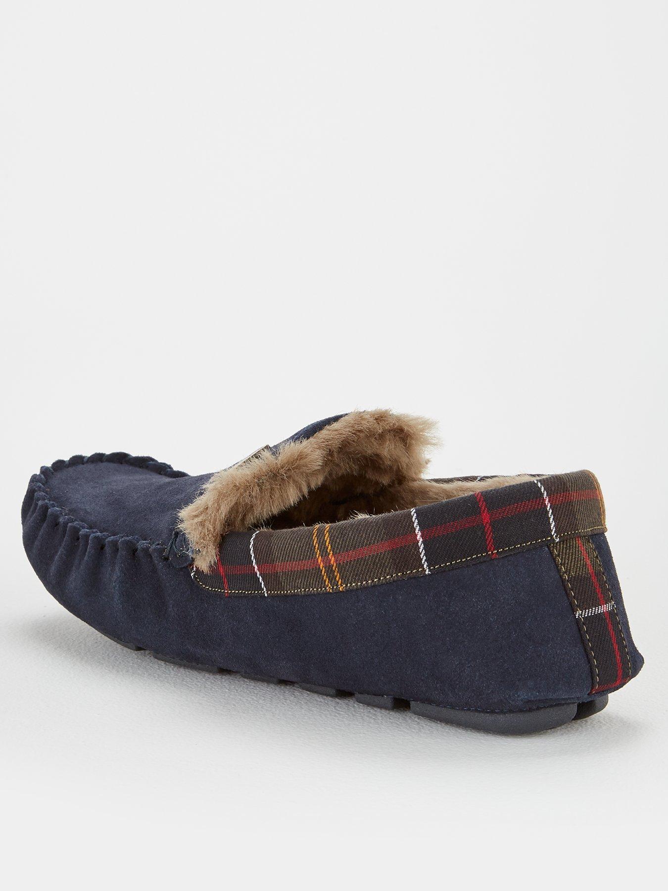 Navy deals barbour slippers