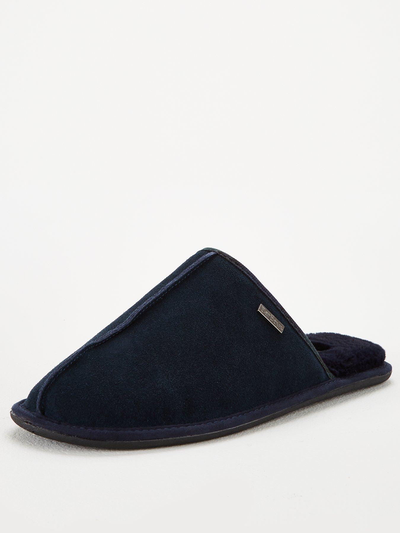 navy barbour slippers