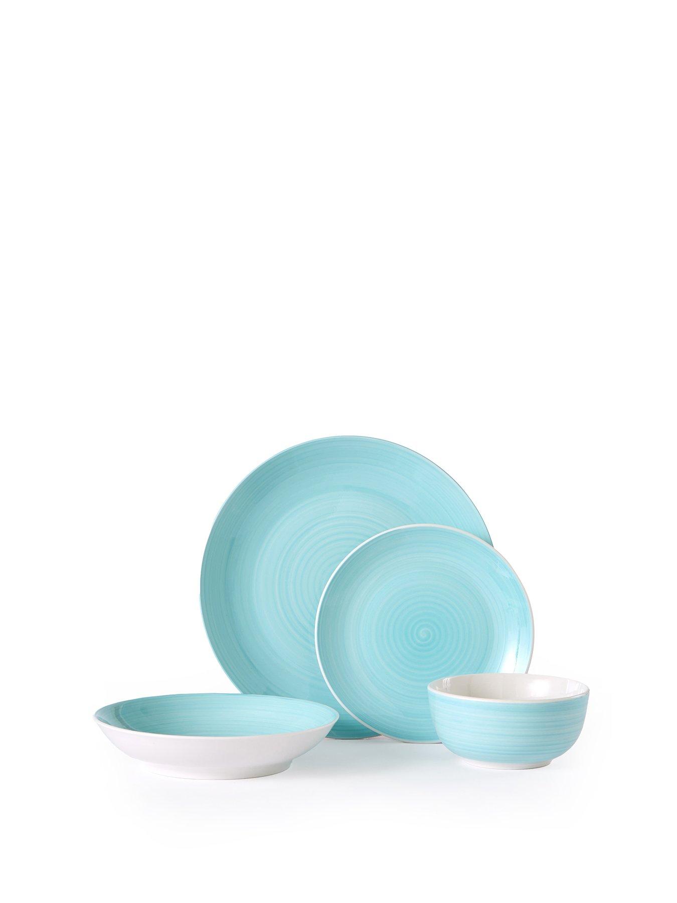 Image 2 of 6 of WATERSIDE Aqua Splash Spin Wash 16-Piece Dinner Set