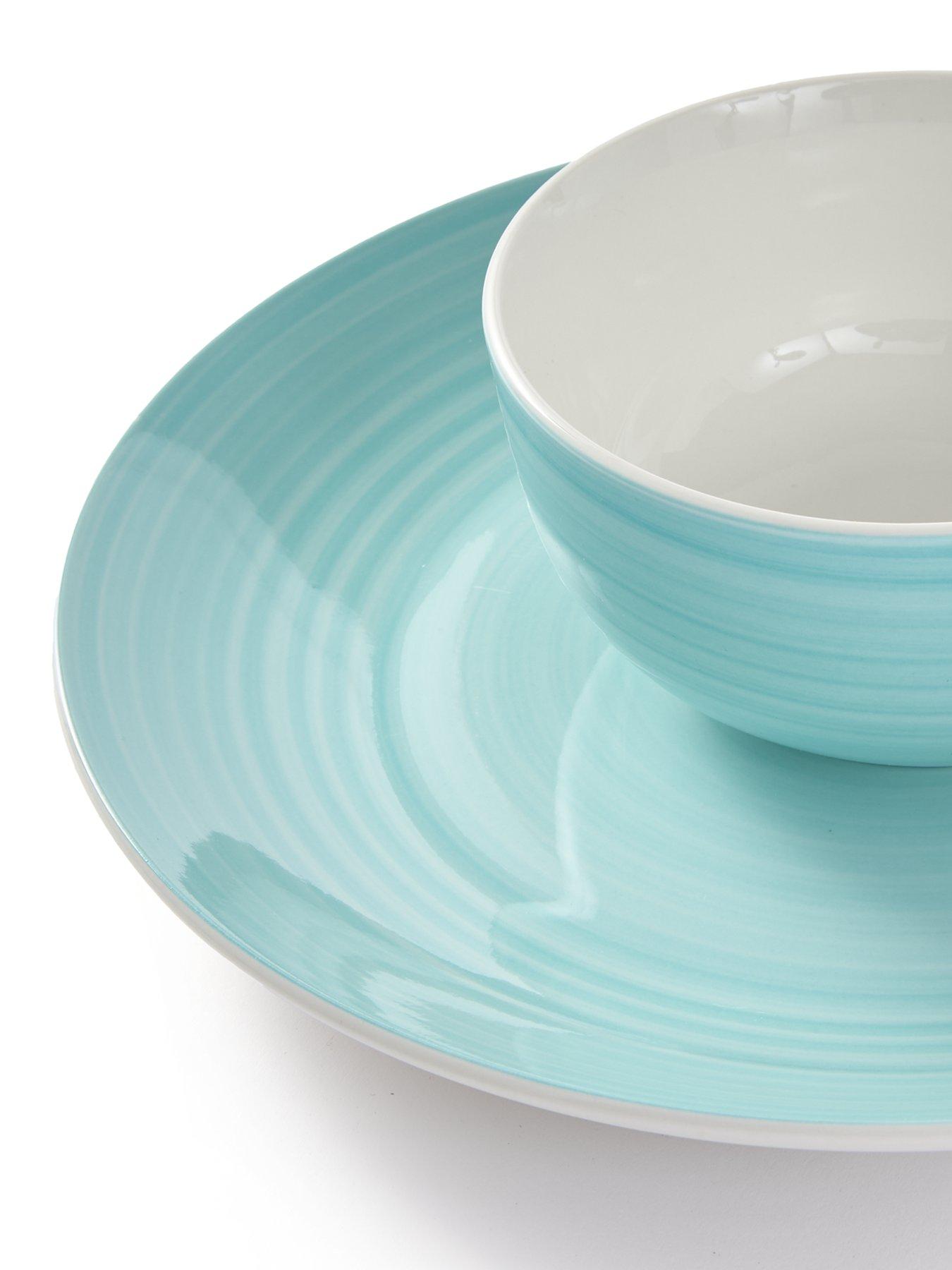 Image 5 of 6 of WATERSIDE Aqua Splash Spin Wash 16-Piece Dinner Set