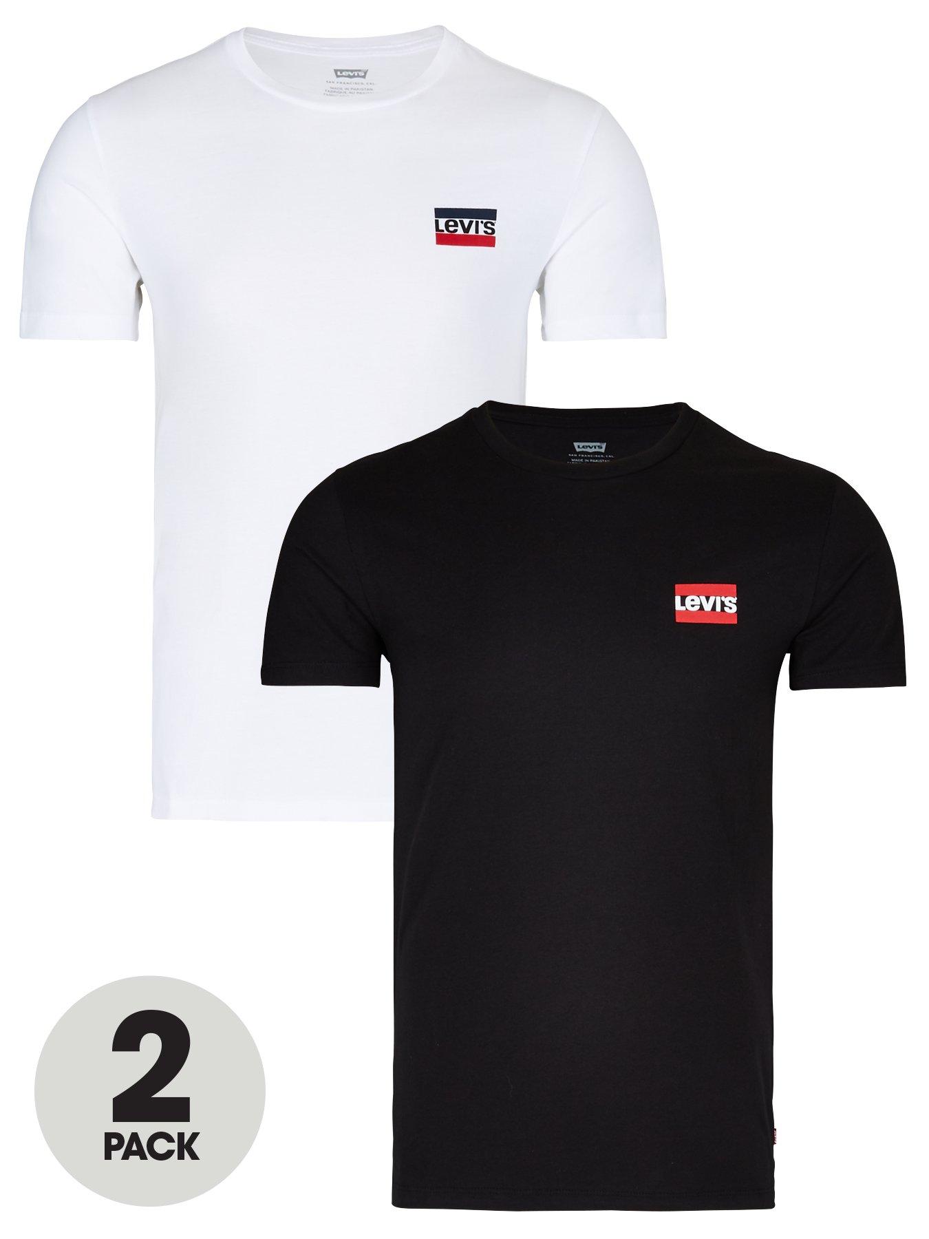 mens black levis t shirt