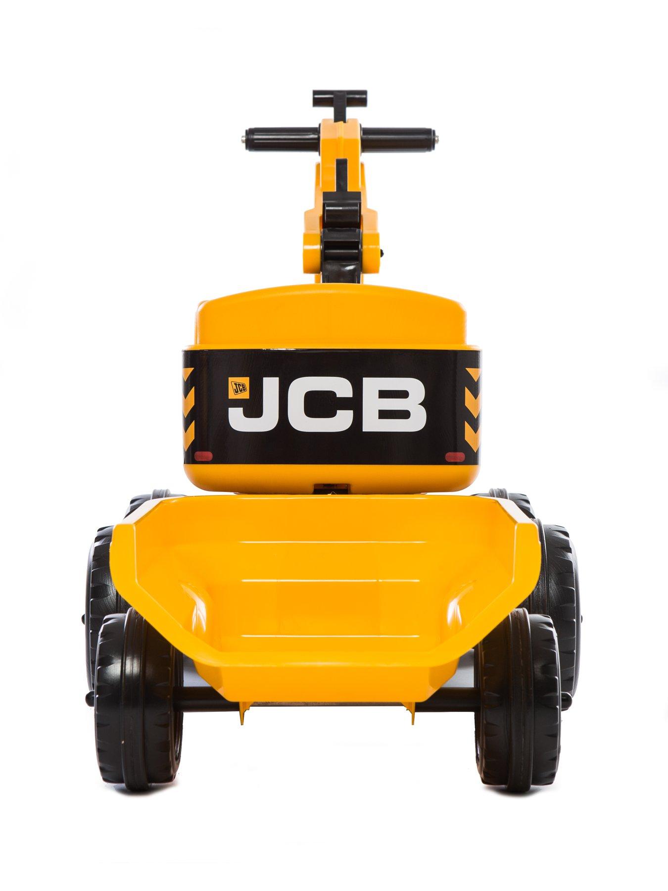 jcb excavator trailer and helmet ride on