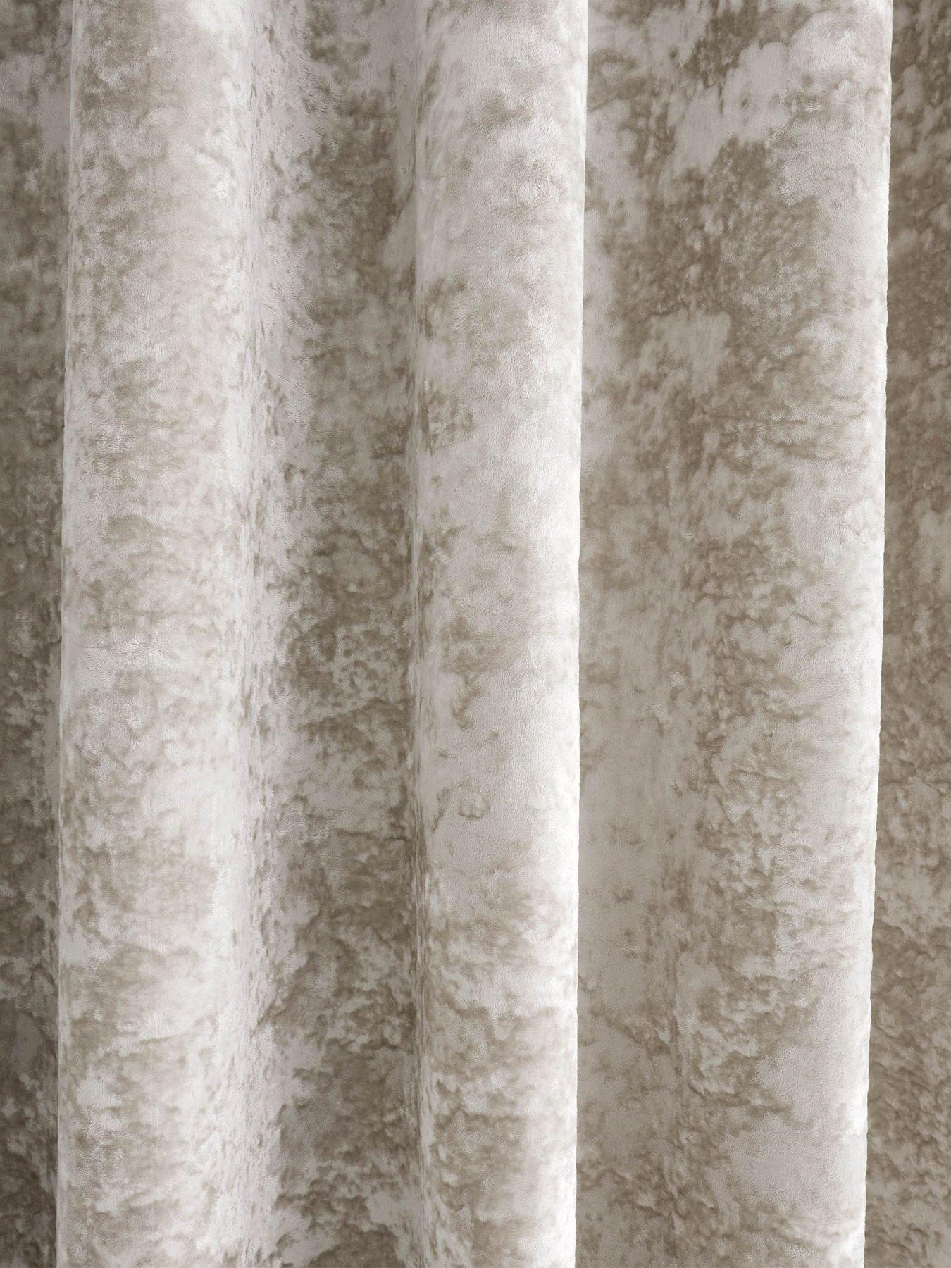 Image 3 of 3 of Catherine Lansfield Crushed Velvet Eyelet Lined&nbsp;Curtains