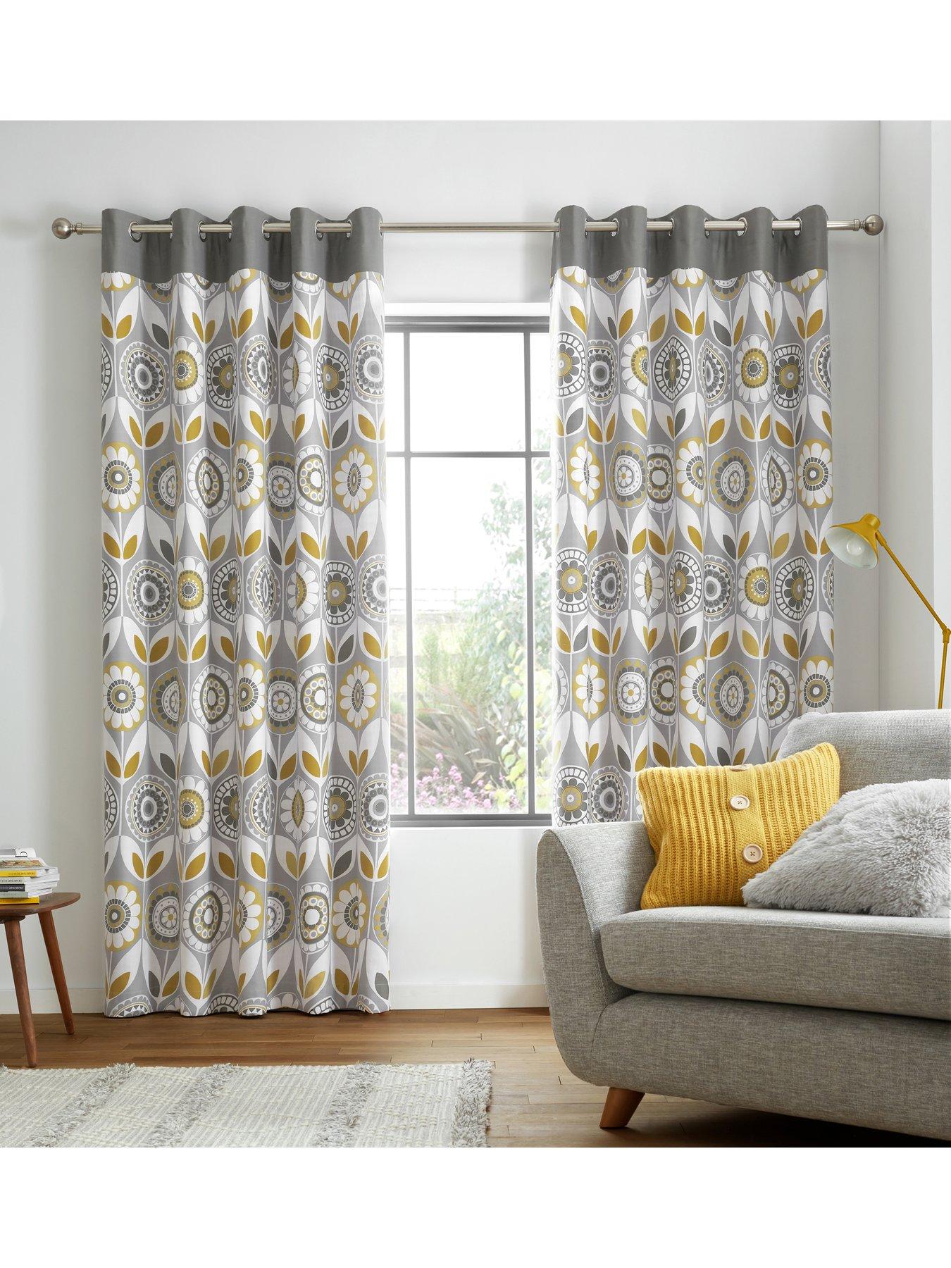 Catherine Lansfield Annika Eyelet Curtains Very Co Uk
