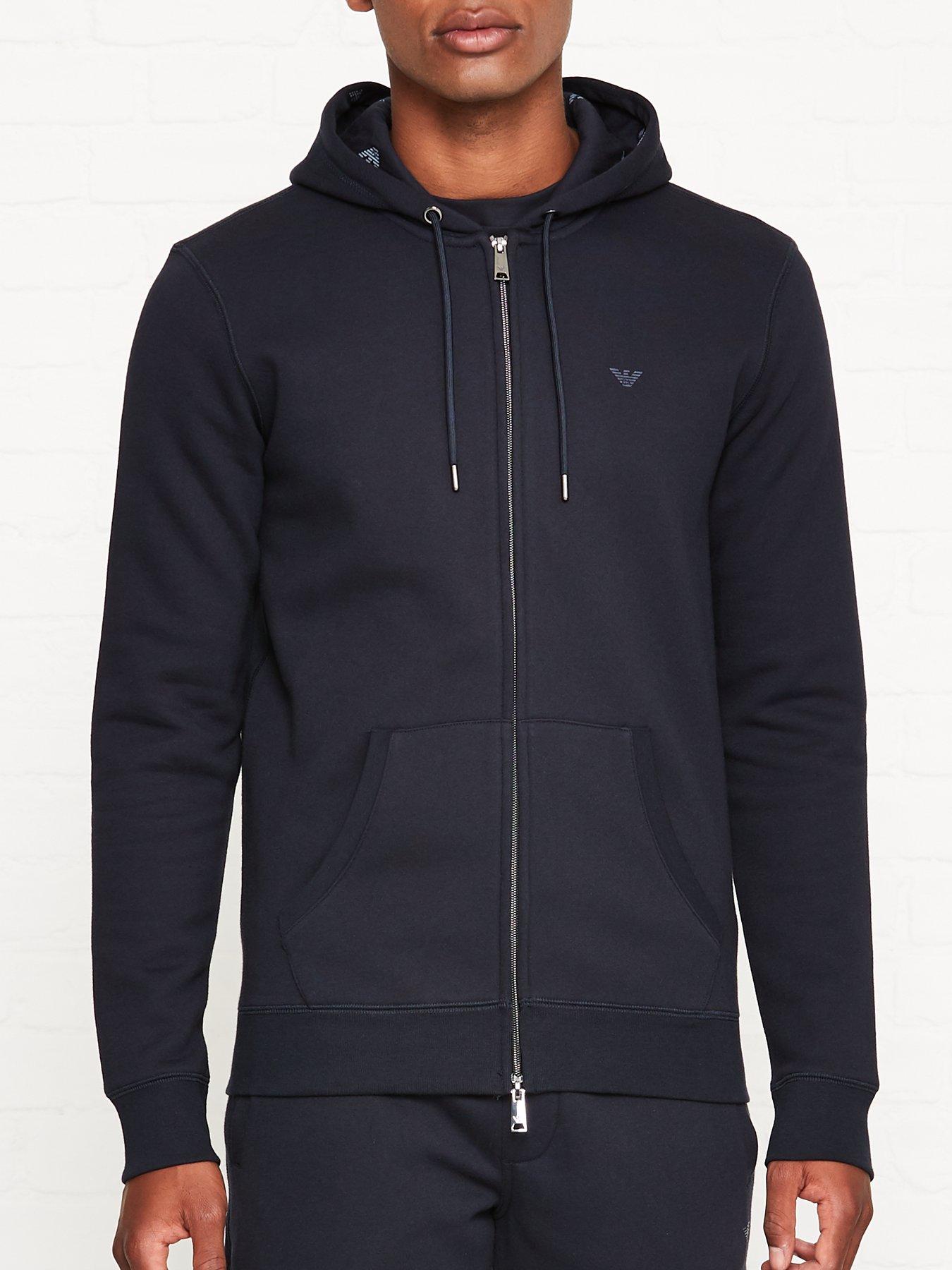 armani zip up hoodie