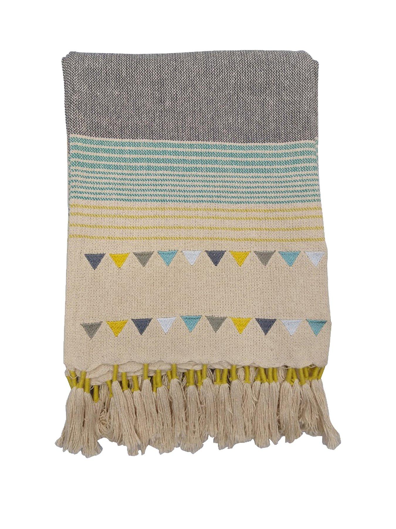 Gallery Lagom Gala Throw In Teal And Ochre review