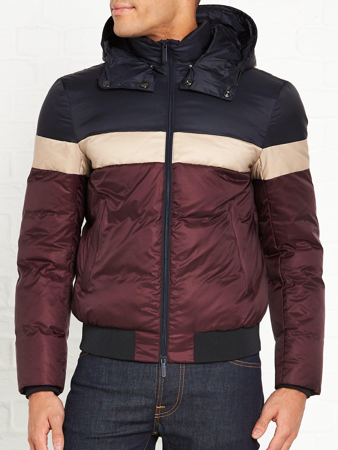 Emporio Armani Colour Block Hooded Down Fill Padded Jacket review