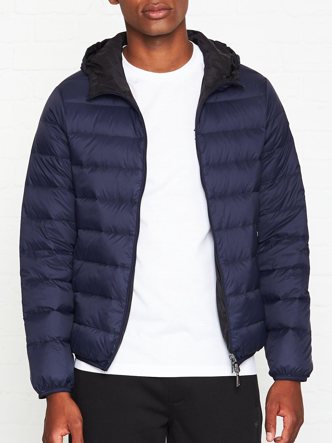 armani hooded down jacket