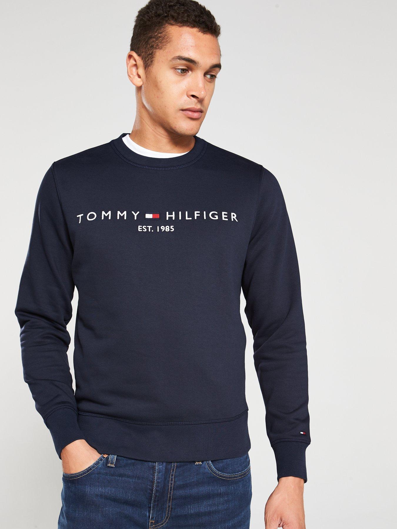 tommy hilfiger navy hoodie mens