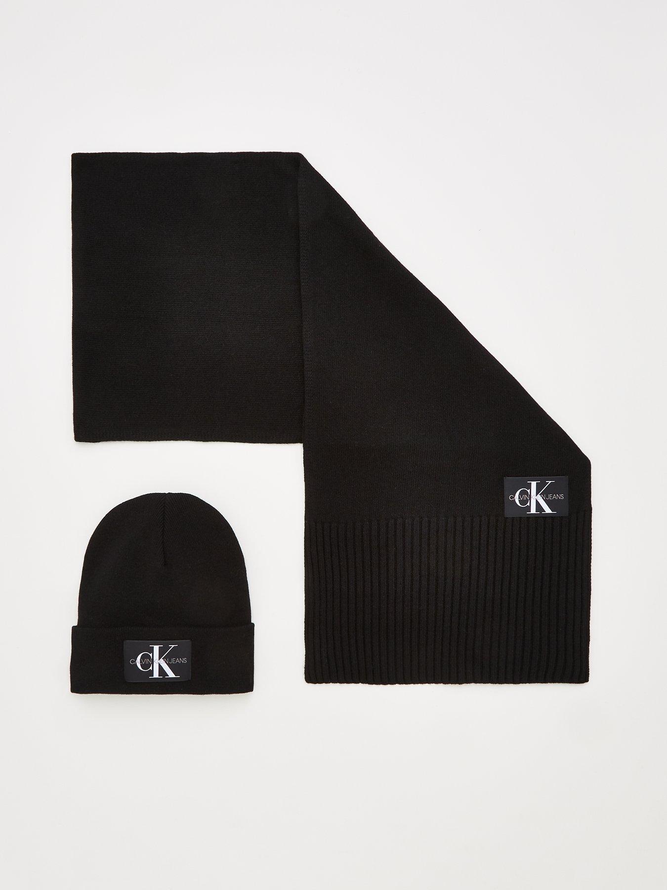 black calvin klein beanie