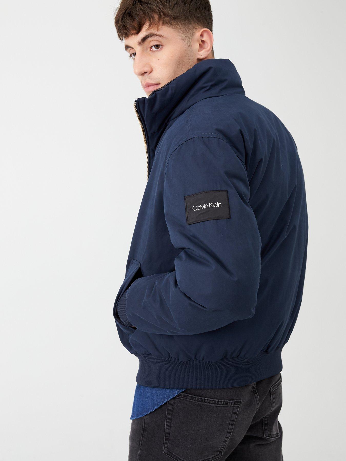 calvin klein navy bomber jacket