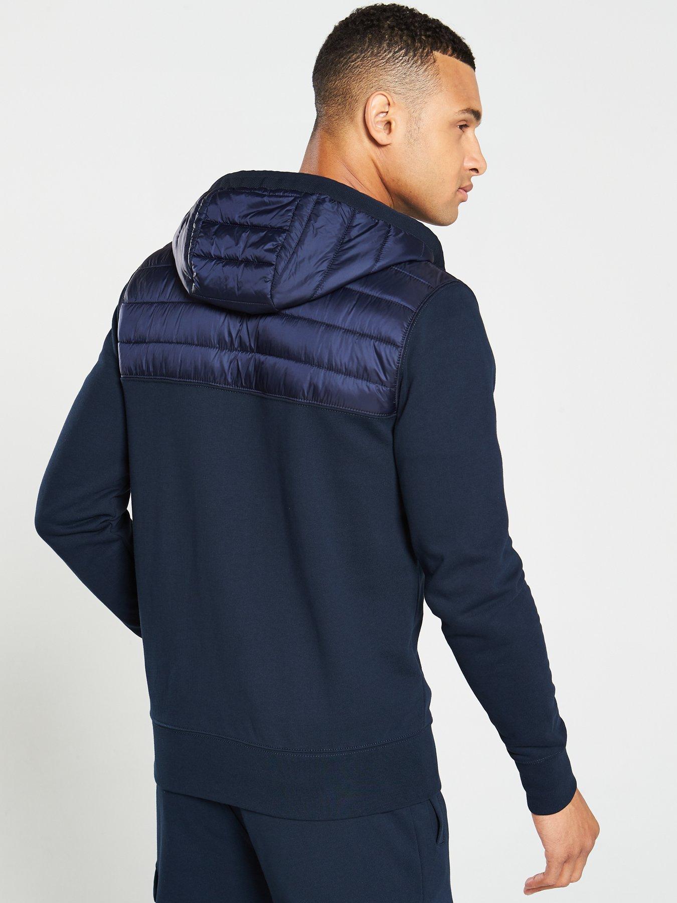 tommy hilfiger mixed media zip front