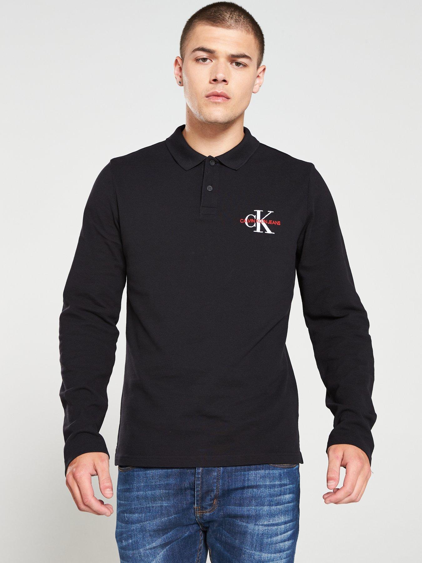 ck long sleeve polo