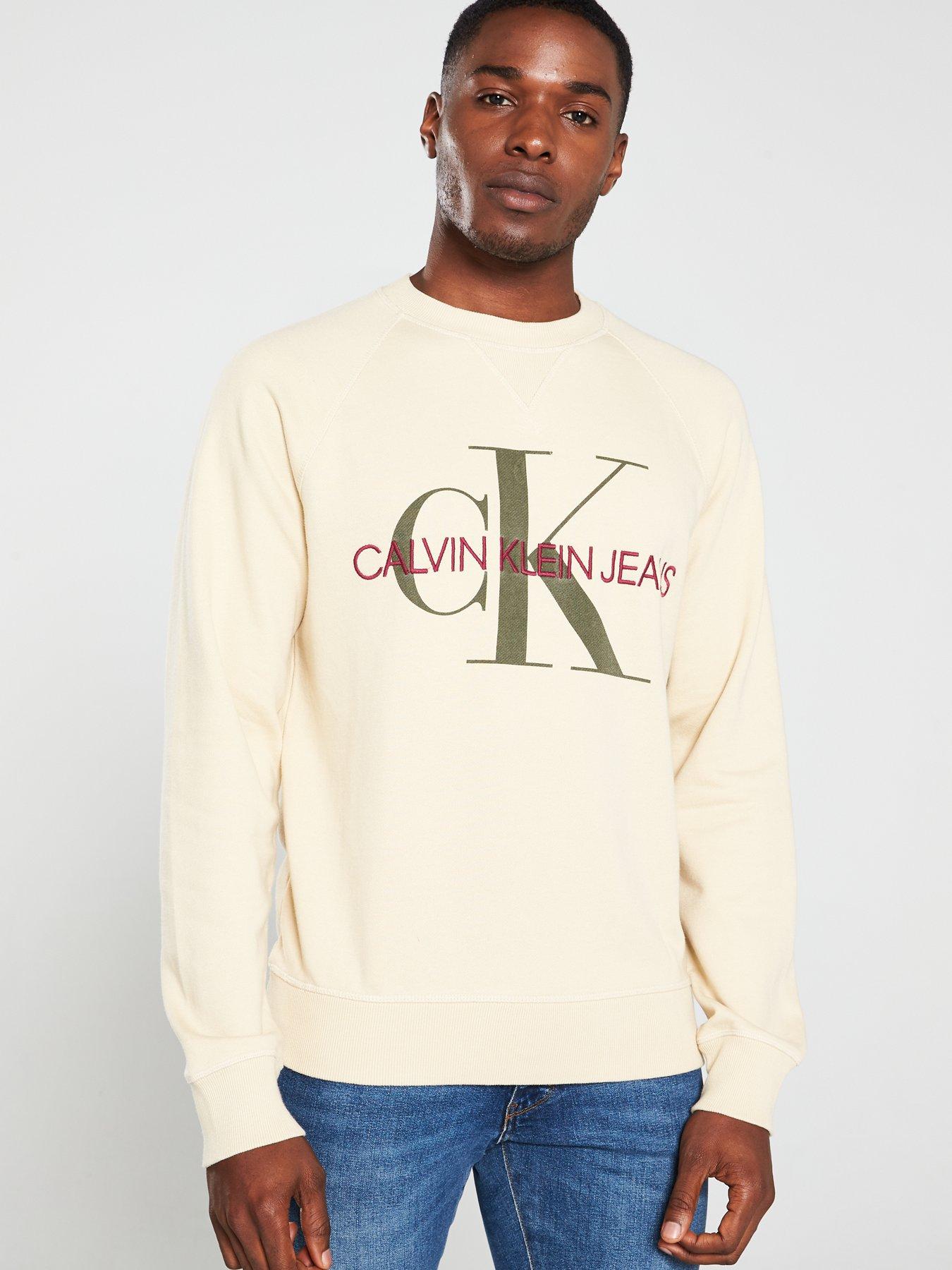 calvin klein sweatshirt beige