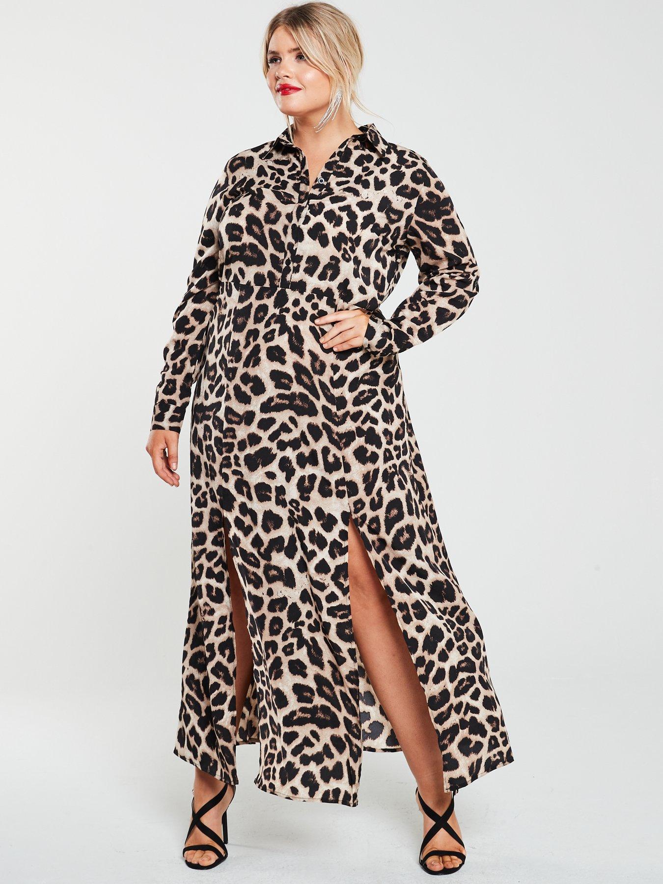 leopard print dress curve