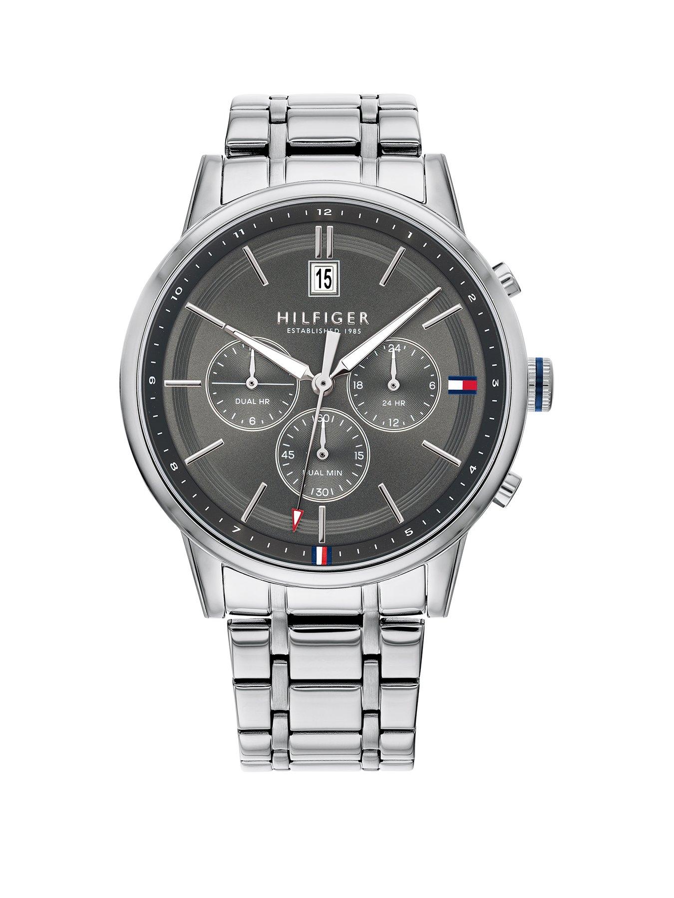 Tommy Hilfiger Tommy Hilfiger Kyle Grey Sunray Chronograph Dial Stainless Steel Bracelet Mens Watch review