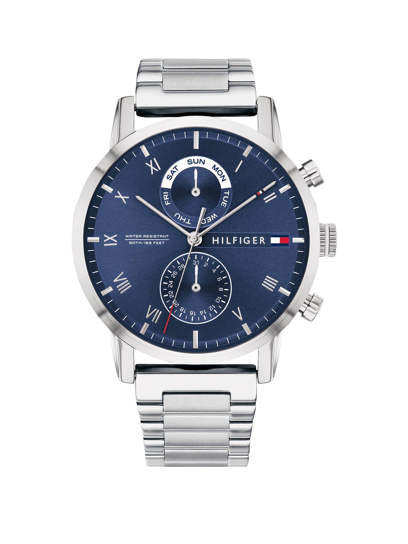 tommy hilfiger kane blue watch