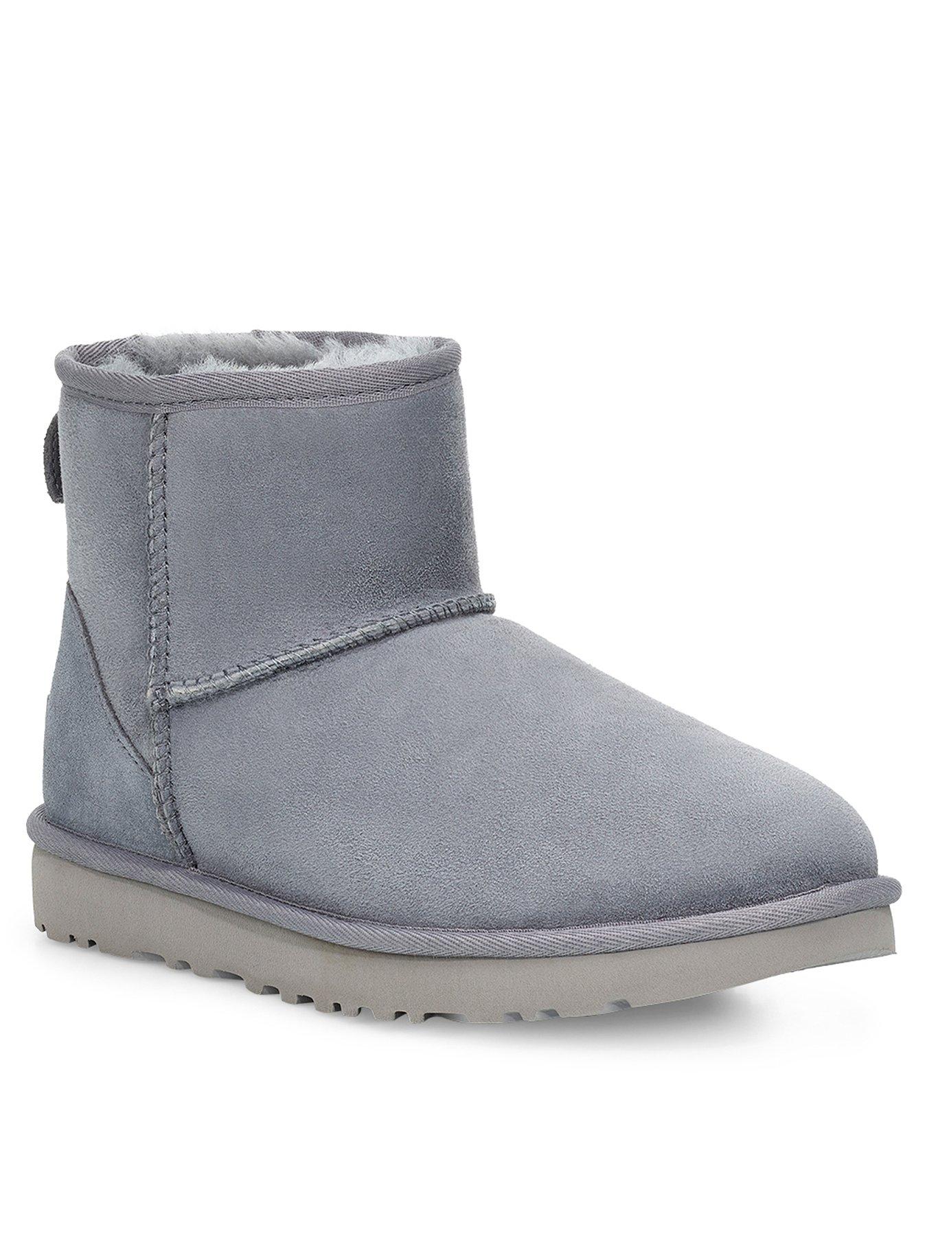 mini ugg boots grey