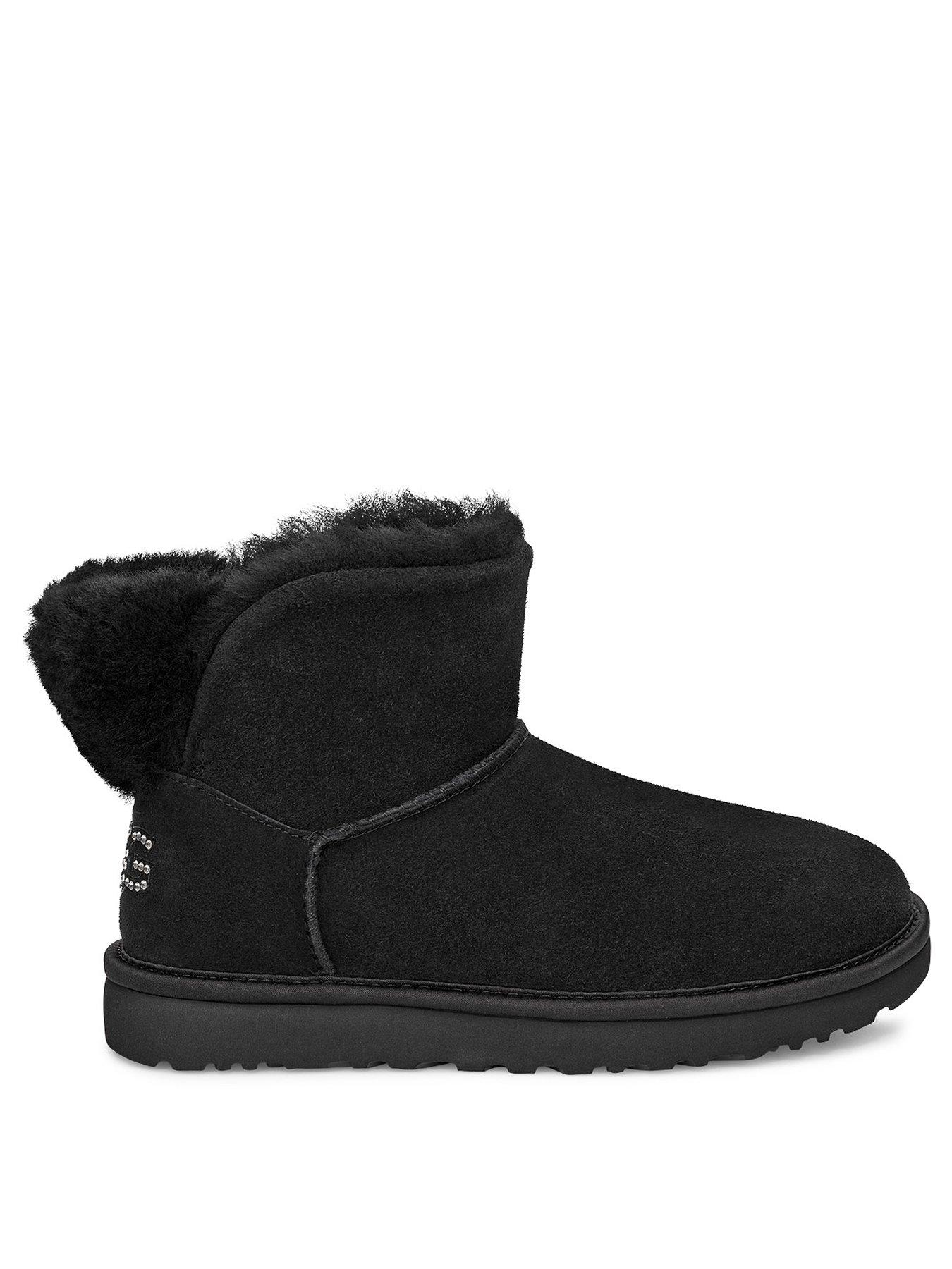 ugg black ankle boots uk