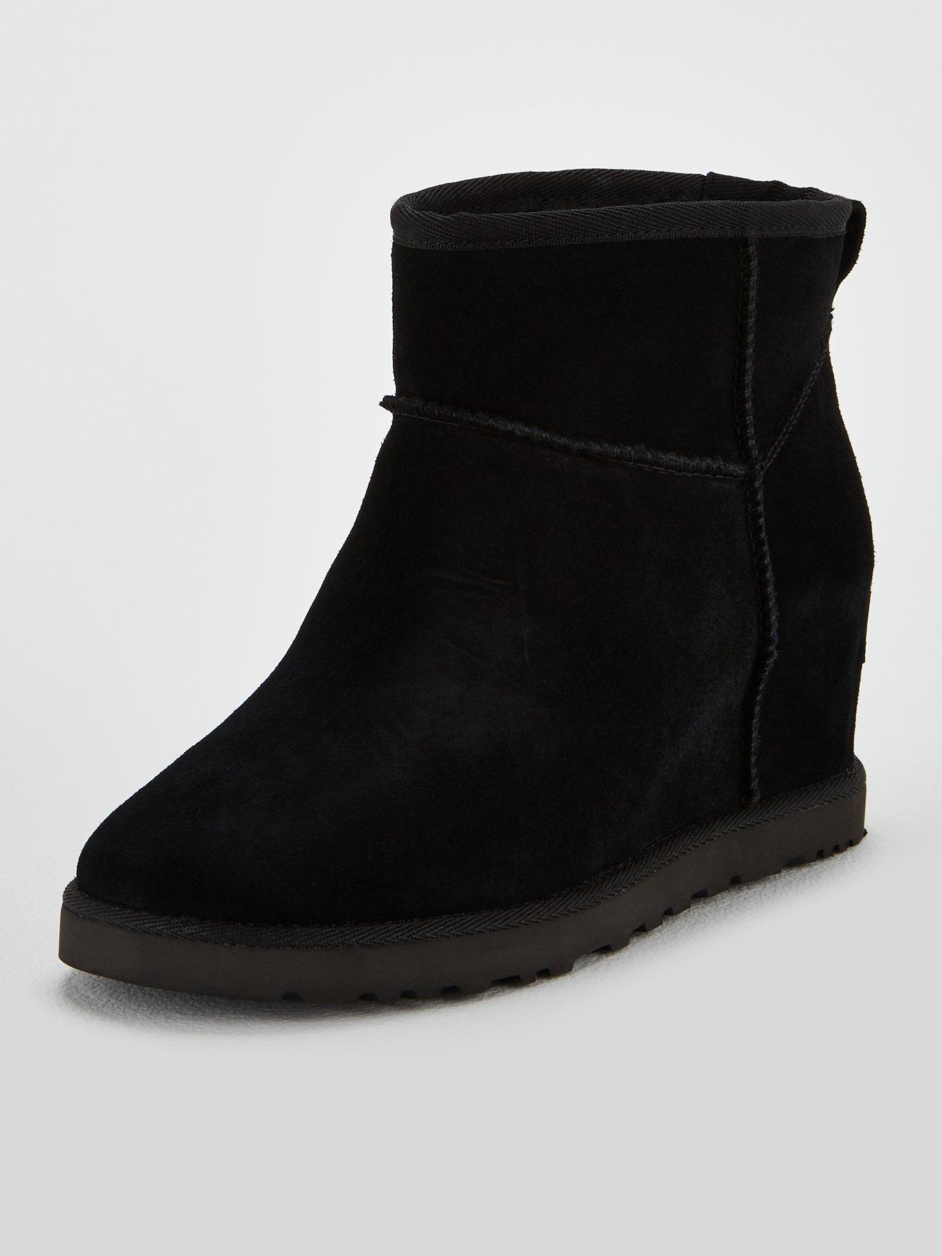 ugg leather wedge boots