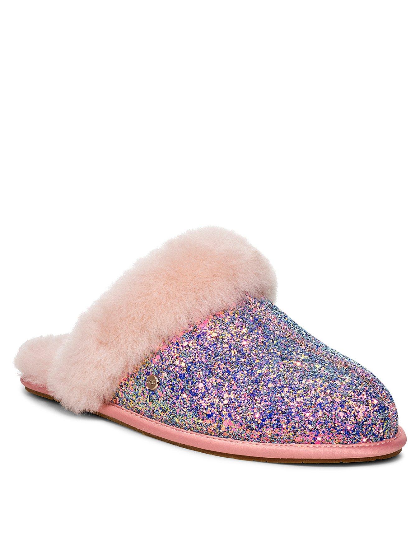 pink glitter ugg slippers