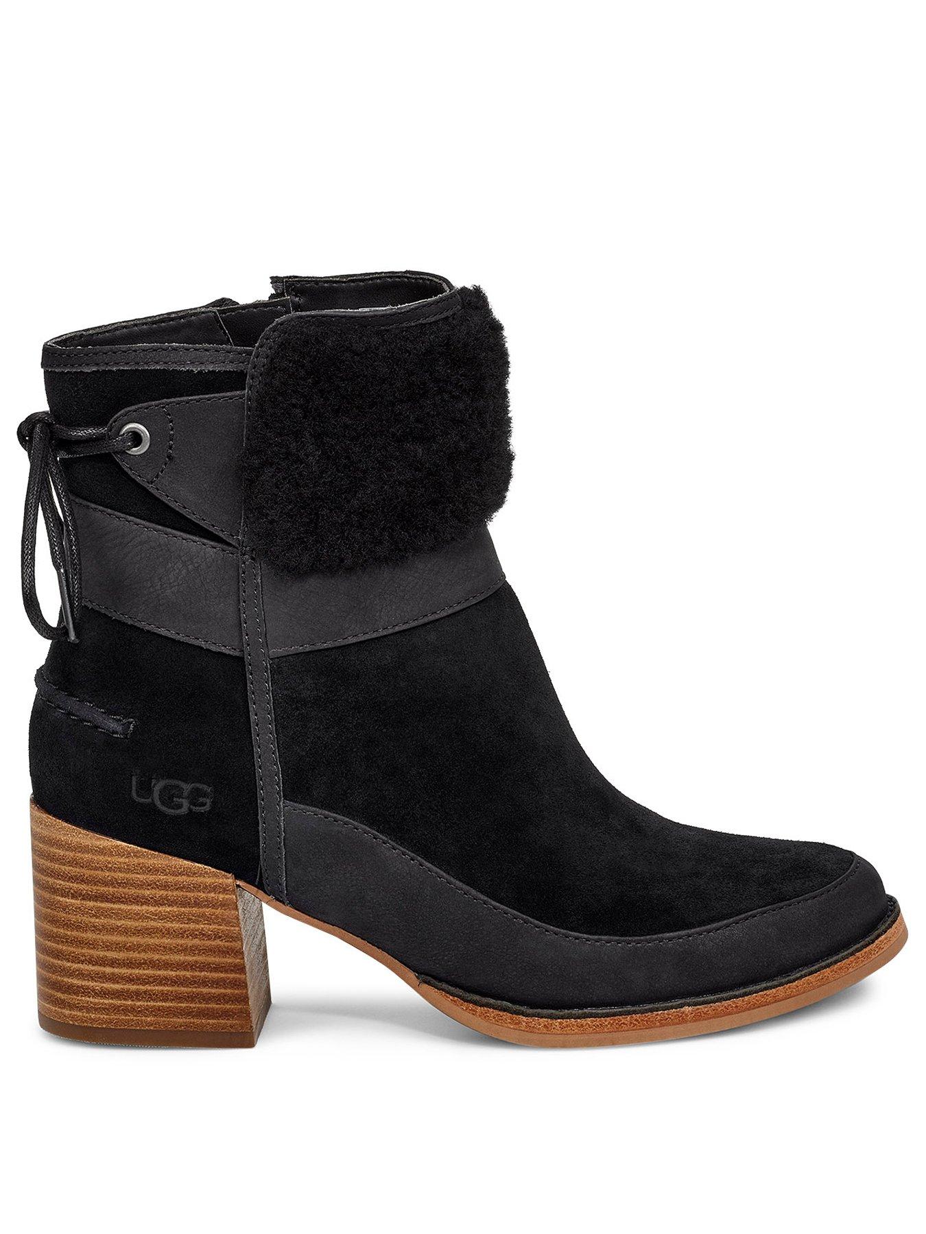 ugg black ankle boots uk