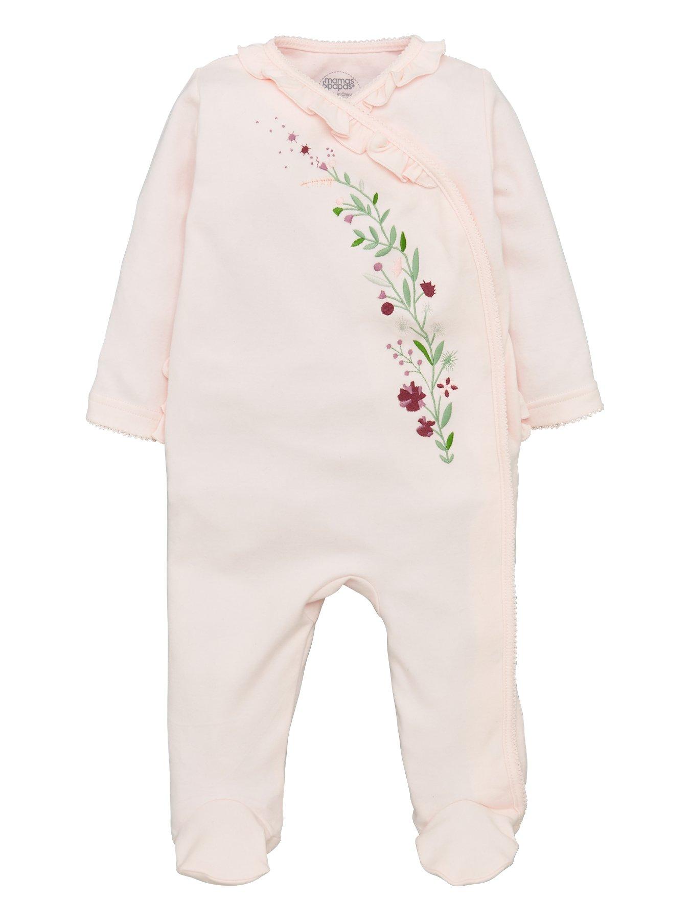 orange baby sleepsuit