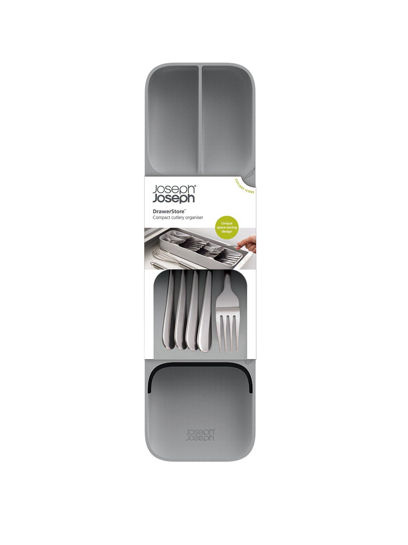 Product photograph of Joseph Joseph Drawerstore Compact Cutlery Organiser from very.co.uk
