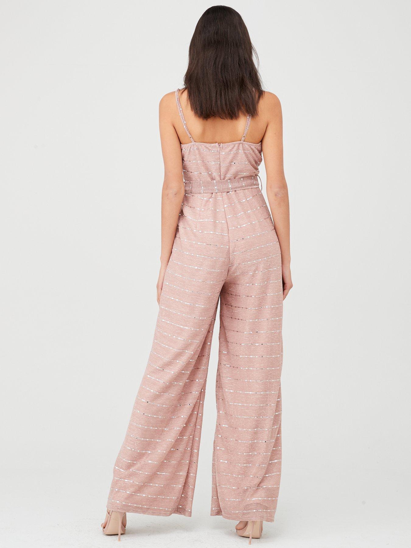 very pink jumpsuit