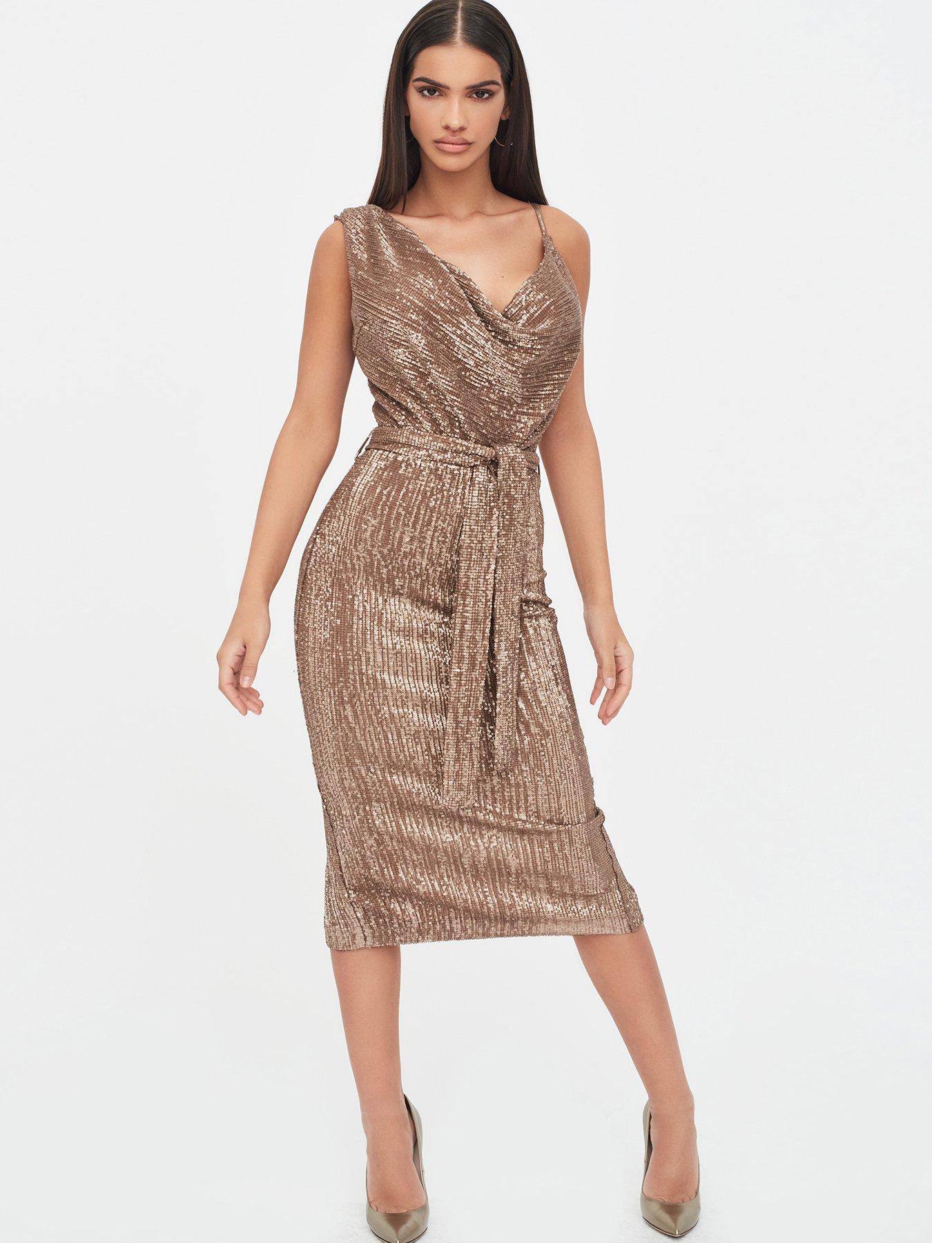 lavish alice gold dress