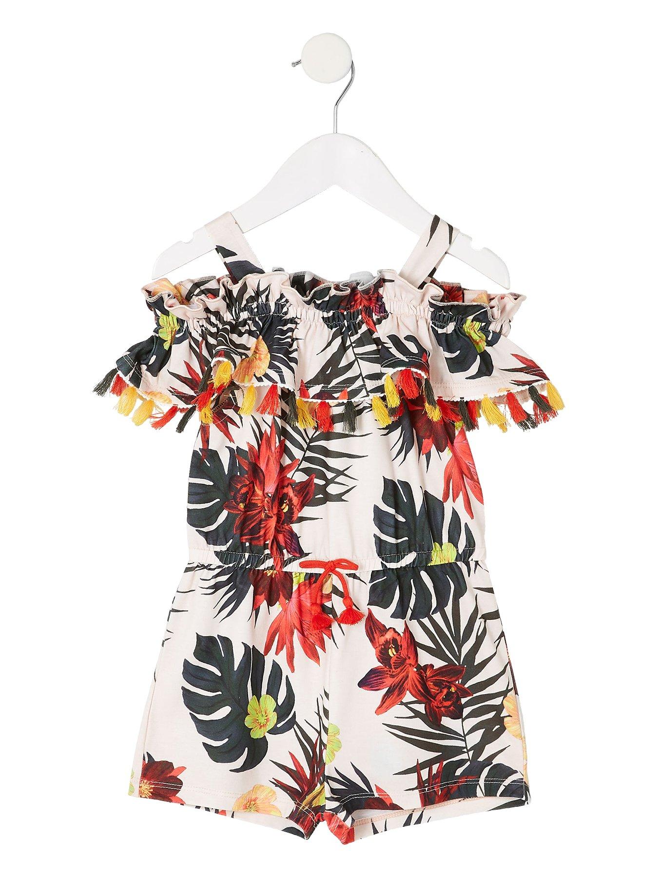 river island girls playsuit