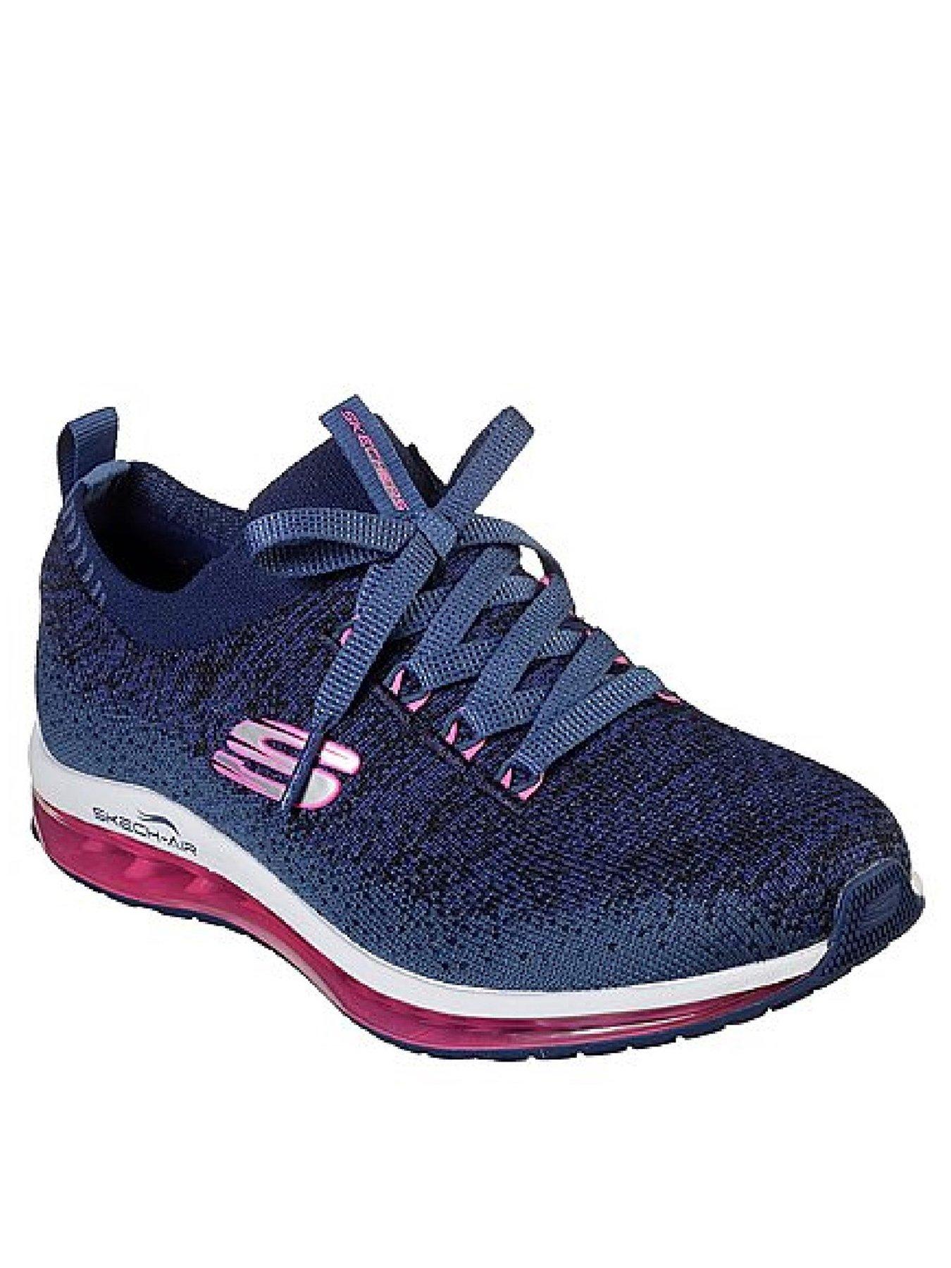 navy skechers