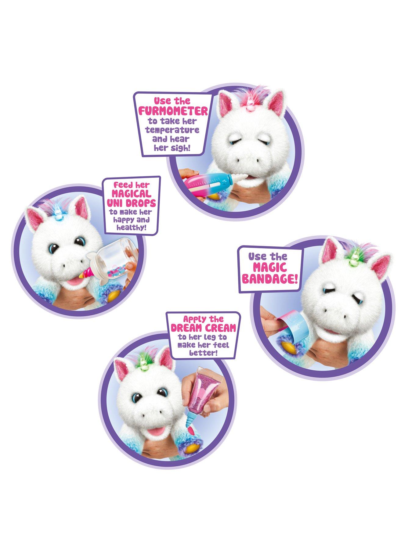 little live pets rainglow unicorn vet set