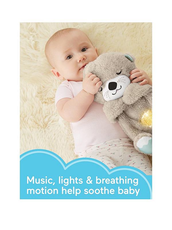 Image 2 of 7 of Fisher-Price Soothe 'n Snuggle Otter Plush&nbsp;Baby Toy with 11 Sensory Features