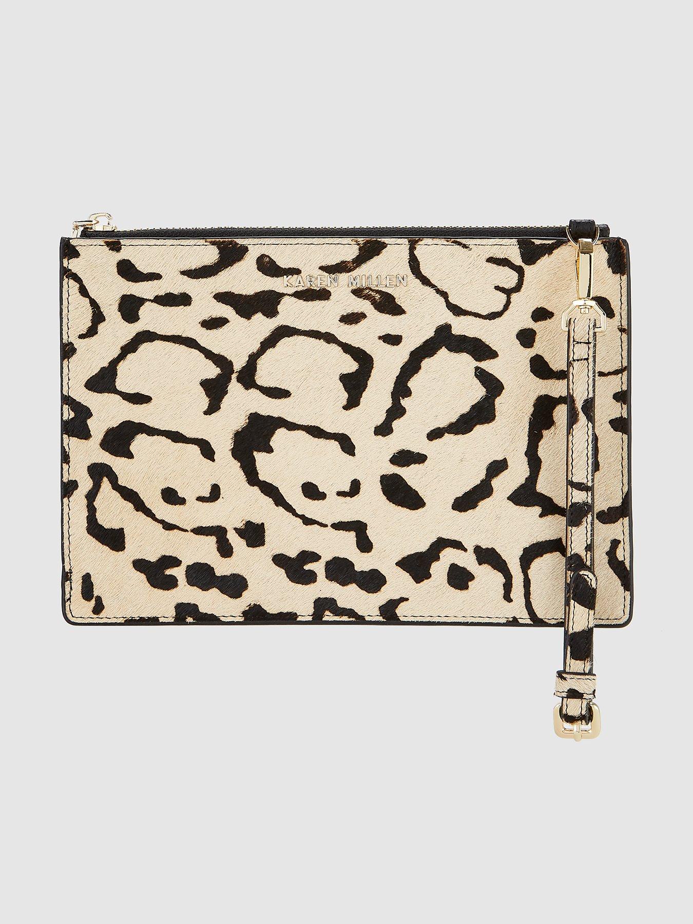 karen millen leopard print purse