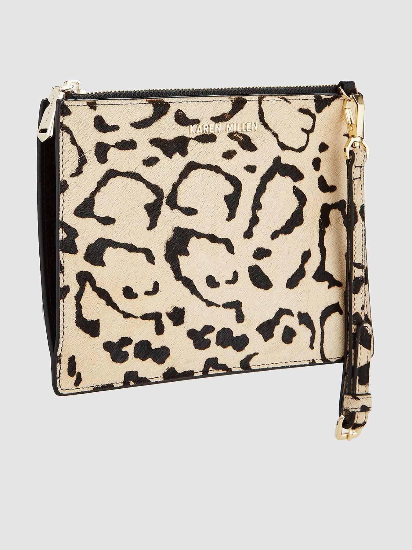 karen millen leopard print purse