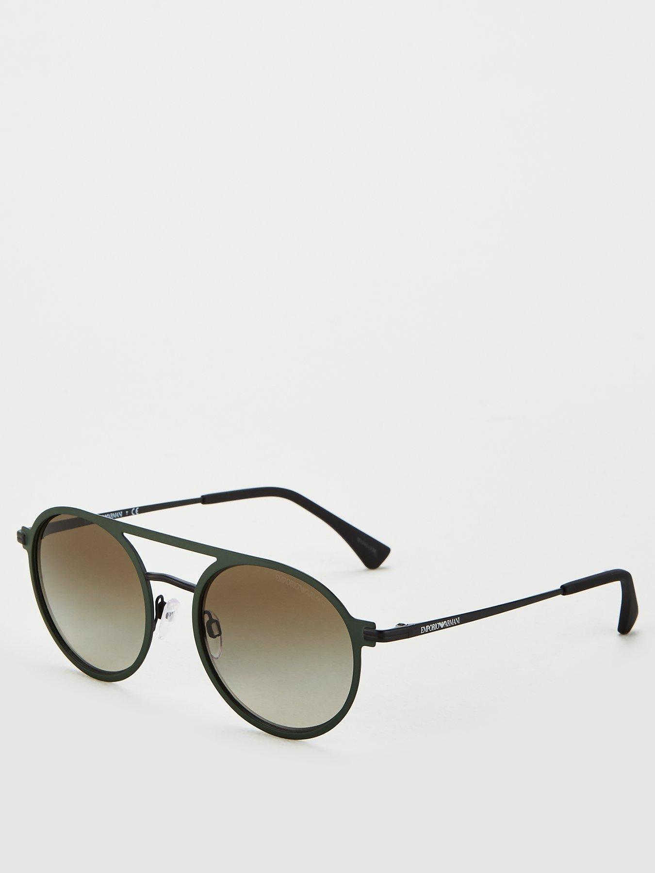 emporio armani round glasses