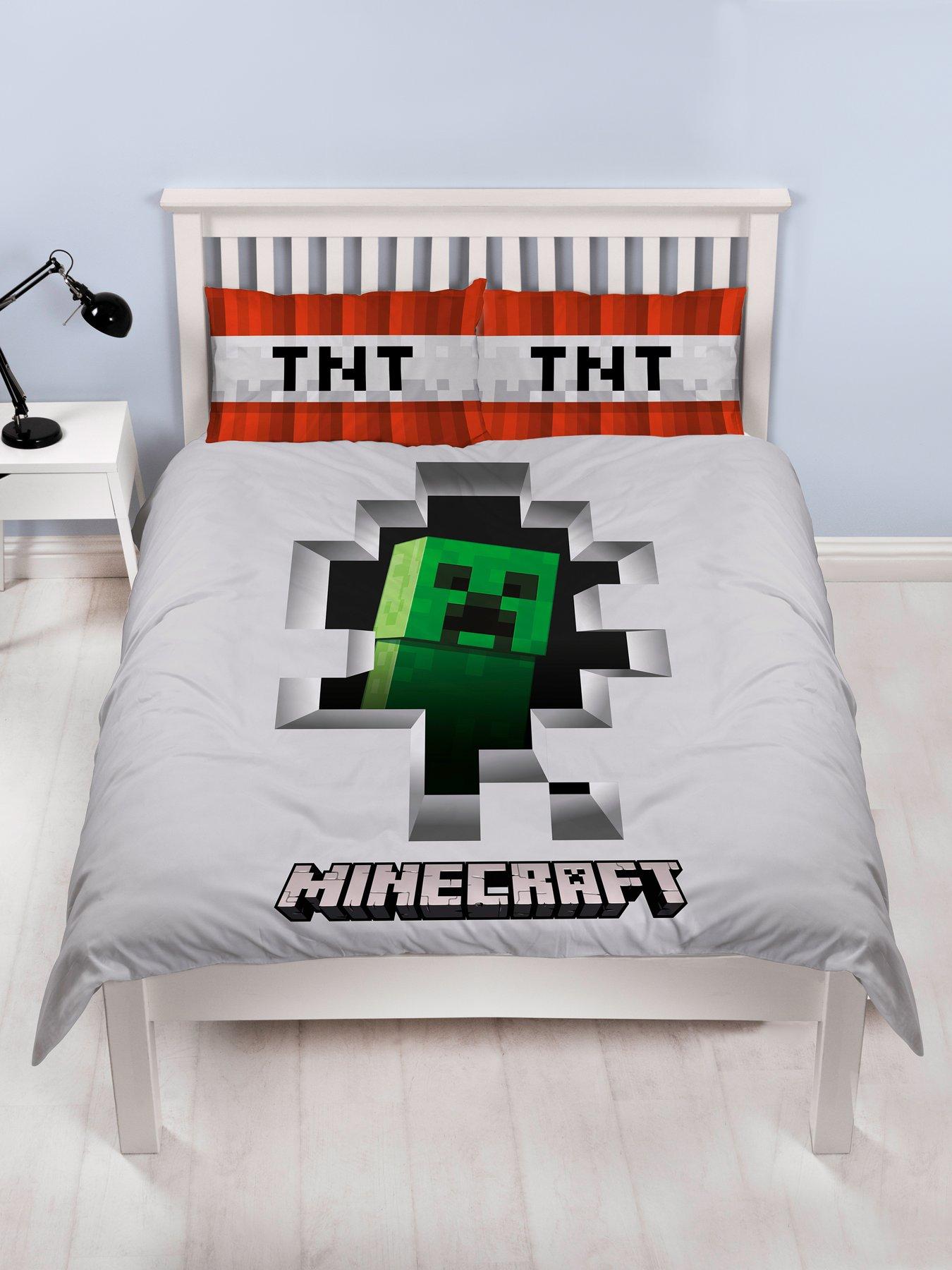 Minecraft Dynamite Reversible Double Duvet Cover Set Very Co Uk