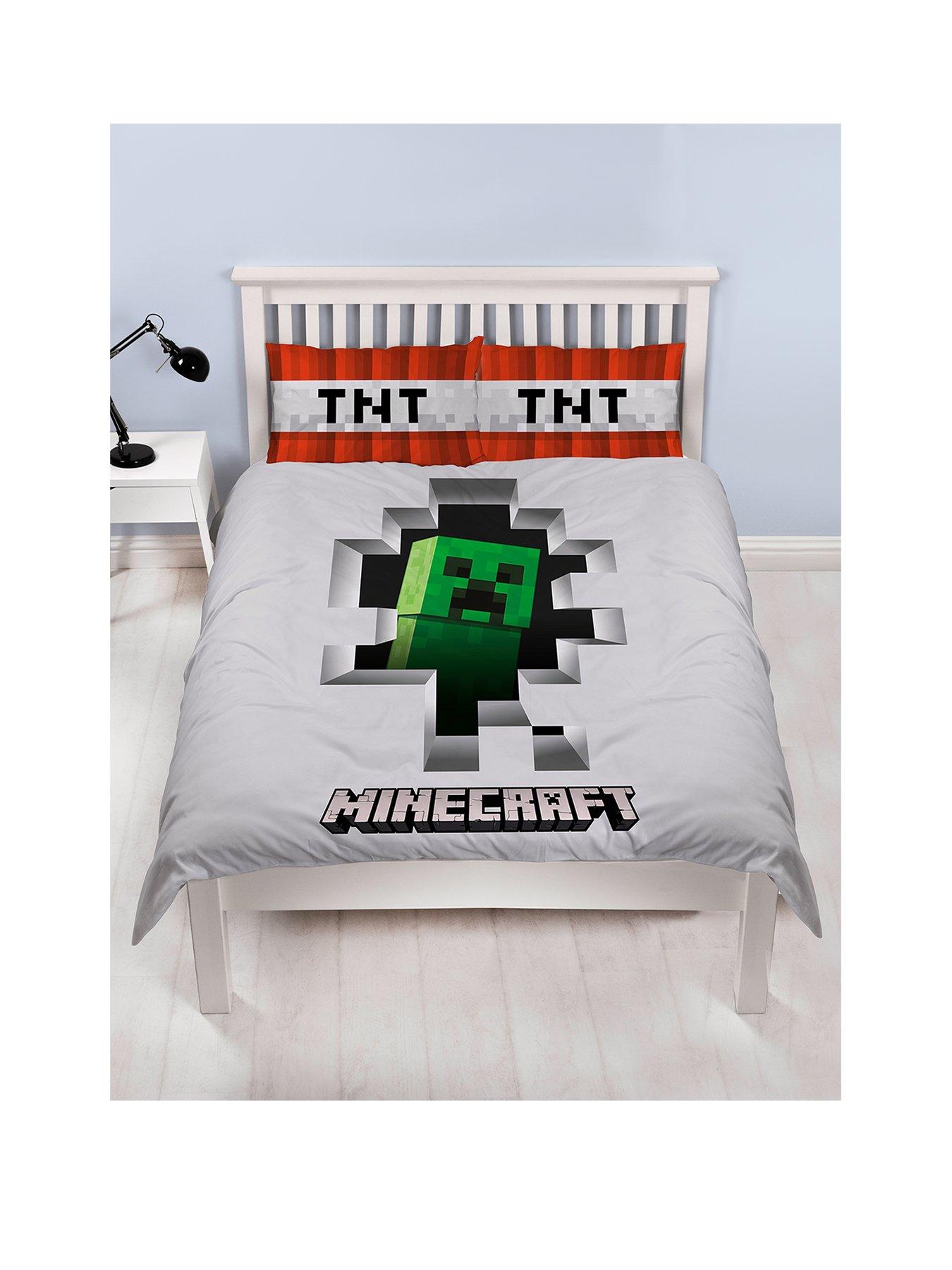 Minecraft Dynamite Reversible Double Duvet Cover Set Very Co Uk