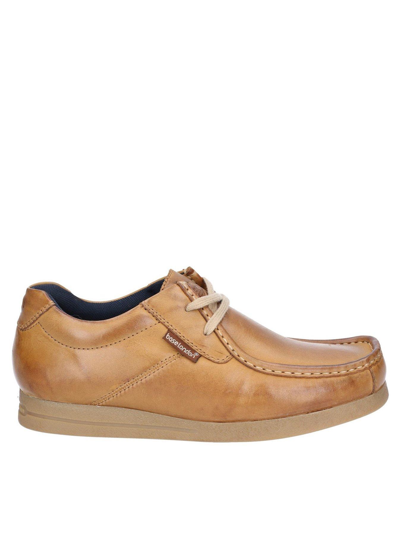 Base London‎ Men’s Shoes Brown Leather Size 8 Lace Up Round Toe Casual Base London CHRISTO Mens Shoes Tan | Shuperb main image 4