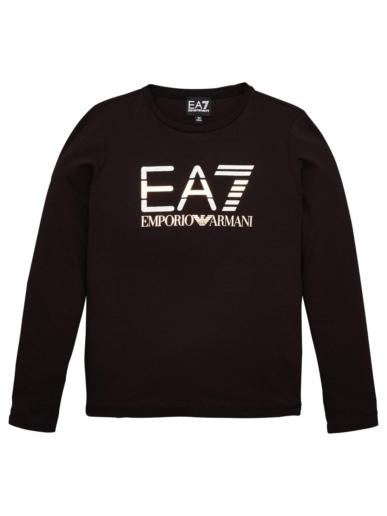 Ea7 Emporio Armani Girls Sporty Logo Metallic T-Shirt review