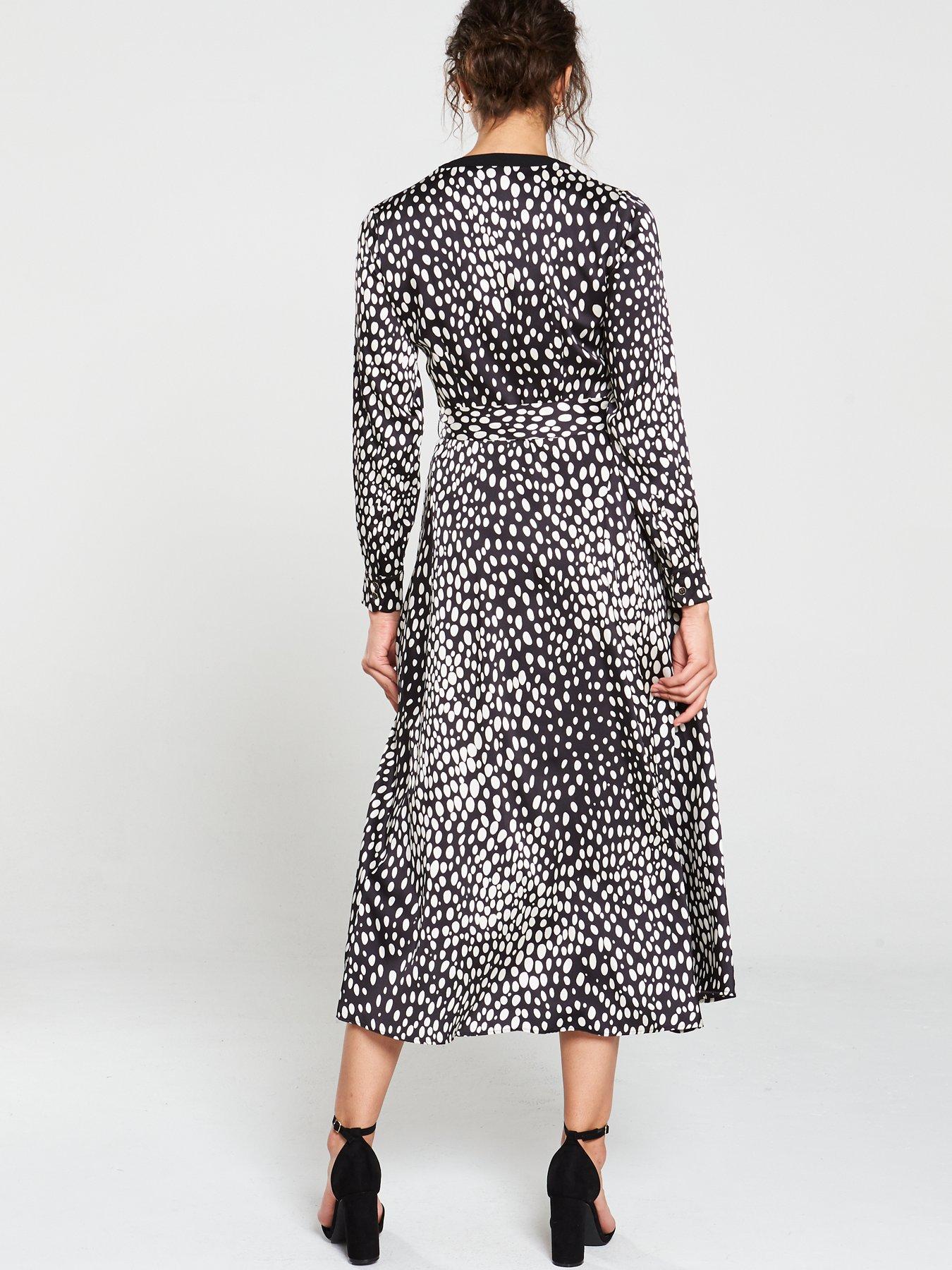 karen millen polka dot dress