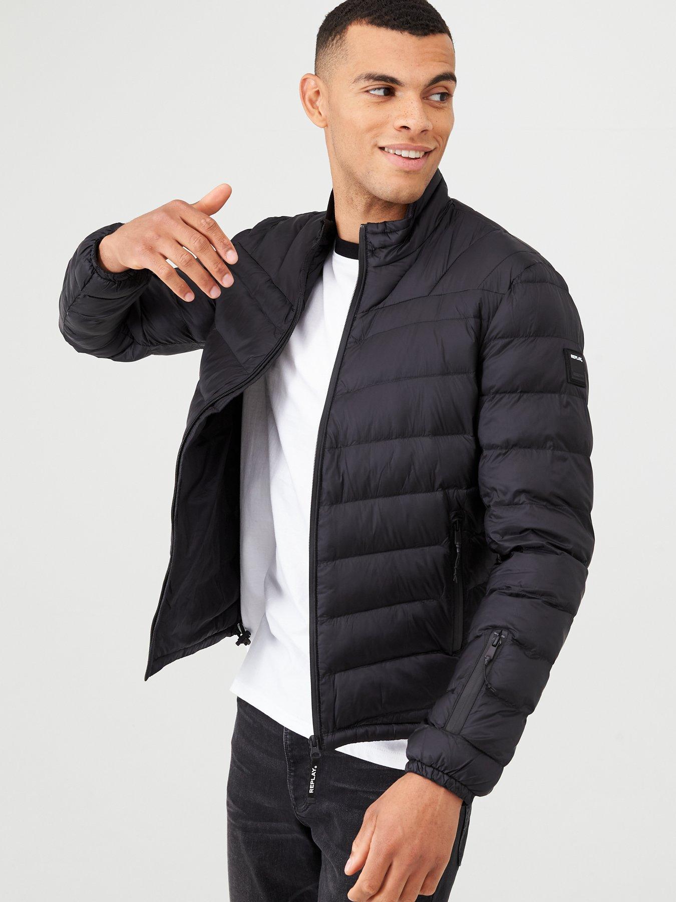 replay quilted jacket