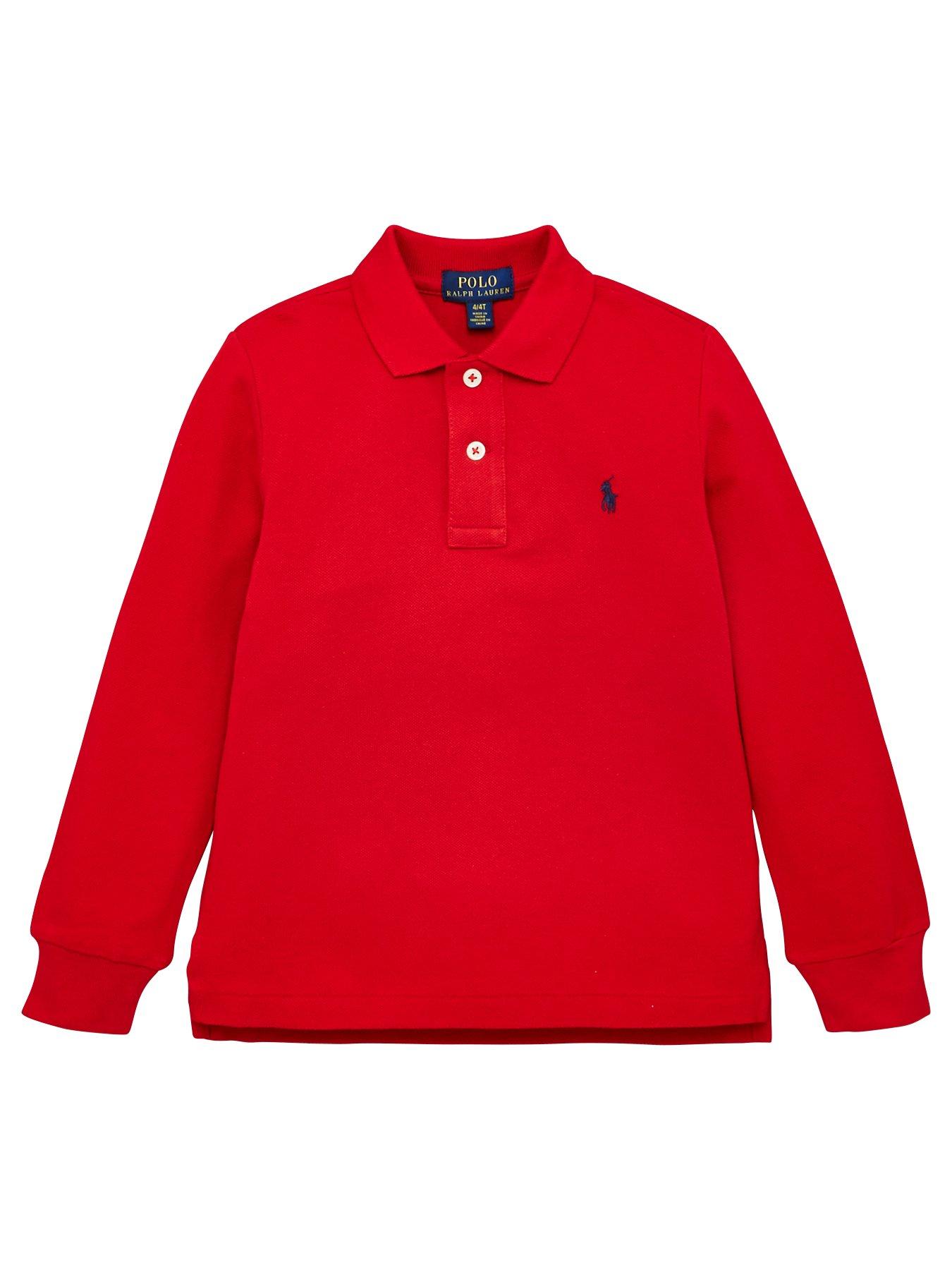 ralph lauren long sleeve polo boys