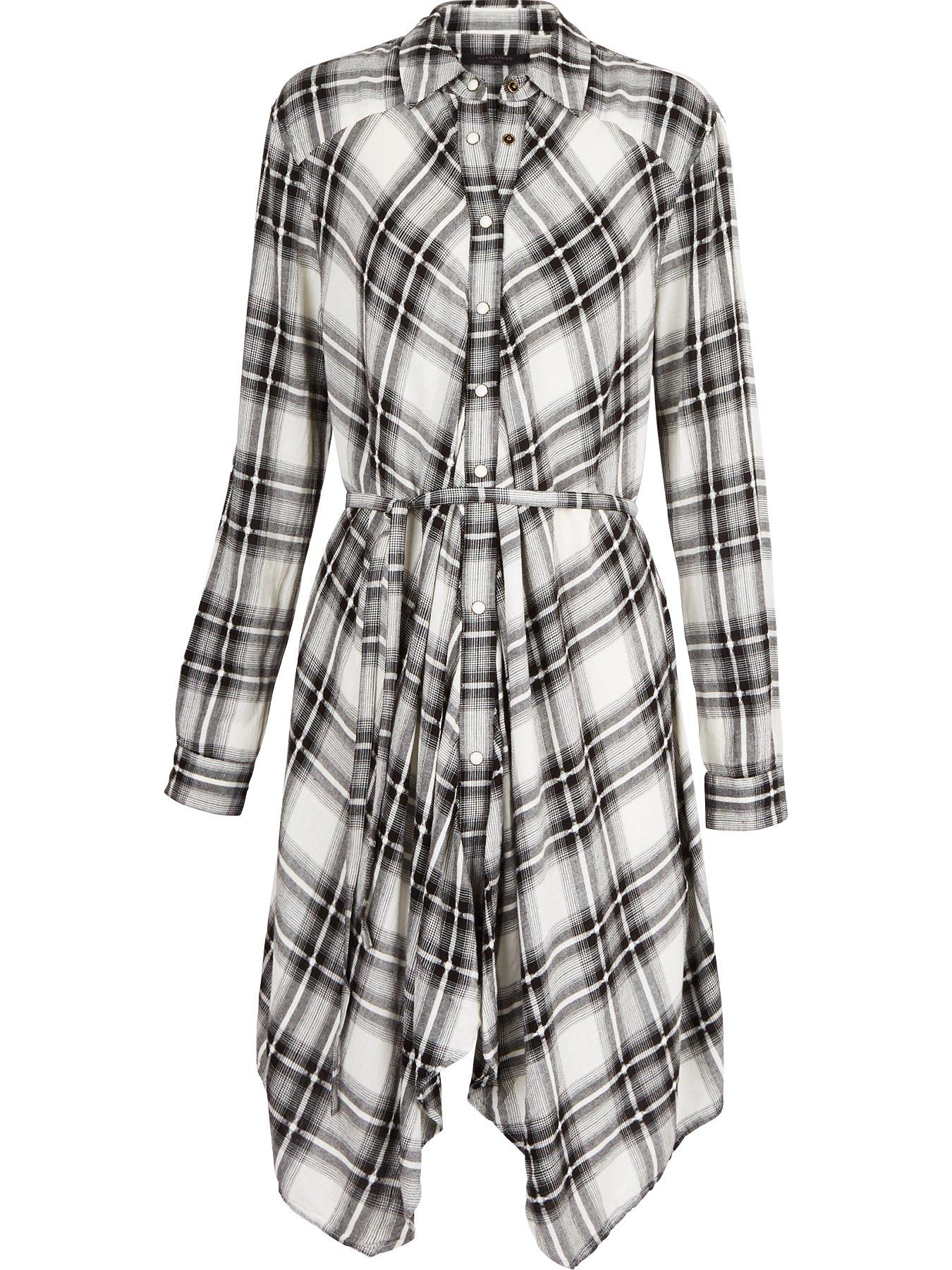 all saints tala tartan dress